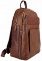 Brown Genuine Leather Backpack