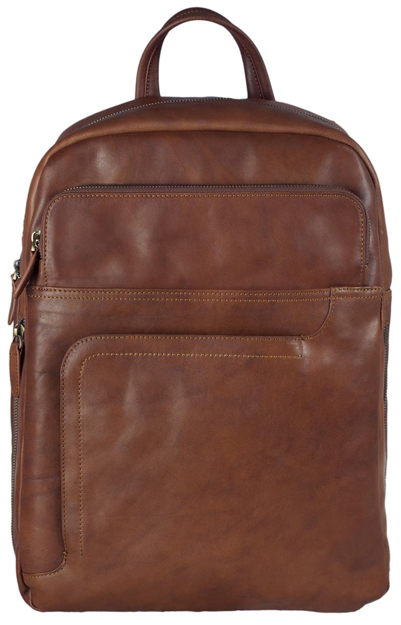 Brown Genuine Leather Backpack 2