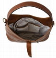 Womens Brown Leather Hobo Bag 4