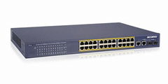 Acorid 10/100Mbps 24 Ports PoE switch with 2 Gigabit uplink ports