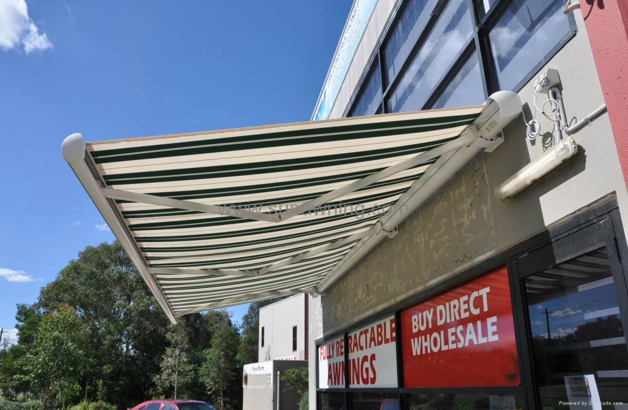 High quality aluminum frame full cassette awning