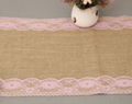 burlap table runner