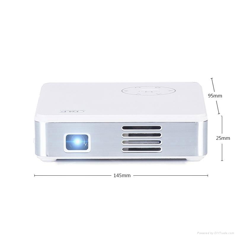 cheapest Mini WiFi Bluetooth DLP Projector Android 4.4 OS 1GB 8GB Home OFFICE 2