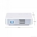 2016 Newest DLP M9 1200lumens1080p support mini portable projector with Wifi 5