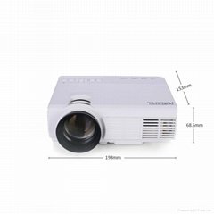 Handheld Portable Micro LED 3D HD Projector With phone Compatible