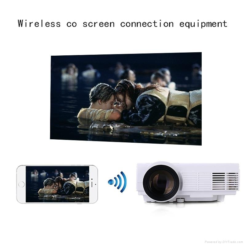 Handheld Portable Micro LED 3D HD Projector With phone Compatible 2