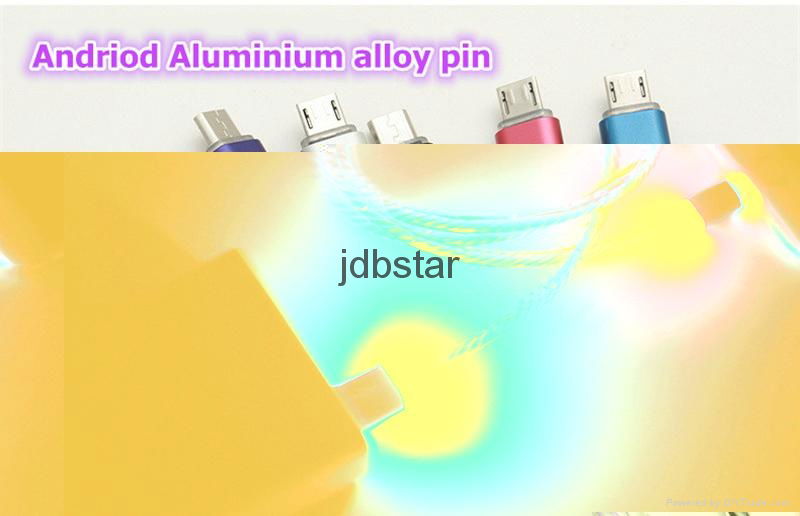 Mobile Phones LED Lightnning USB Cable 1m High Speed Charging+Data Sync Cable 4