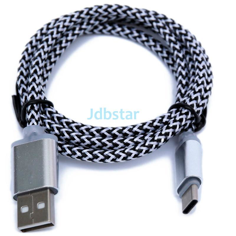 Cheap 6 Colors Braided USB Data Cable Cell Phone Charge Cable 5