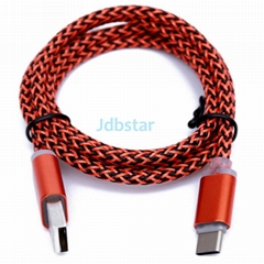 Cheap 6 Colors Braided USB Data Cable Cell Phone Charge Cable