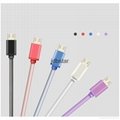 Wholesale Fish Net Metal USB Chage Cable Micro Data Sync Phone Cable for Mobile  2