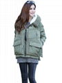 Green Women Winter Fashion Coat