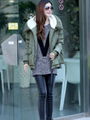 Green Women Winter Fashion Coat 3