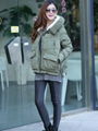 Green Women Winter Fashion Coat 4