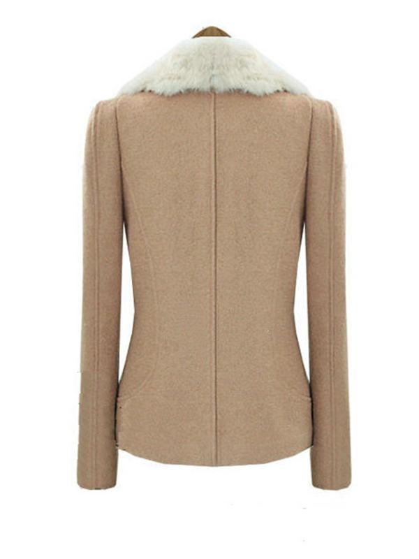 Khaki Women Winter Fashion Coat 5