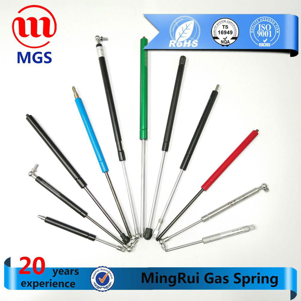 supporting gas spring monitor arm