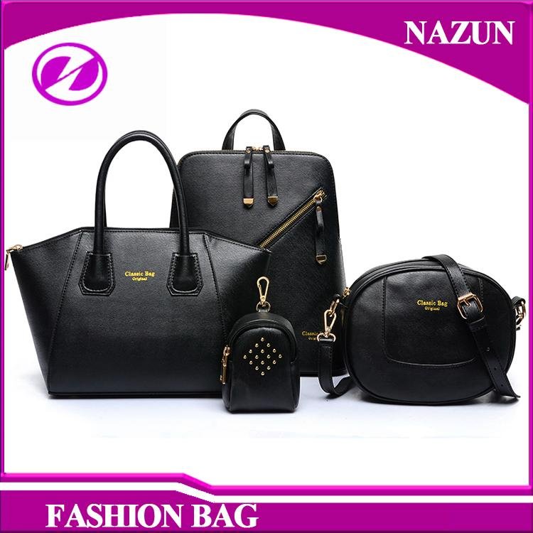 2017 hot sale lady handbags set with best price 3