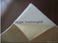 Adhesive polyester felt