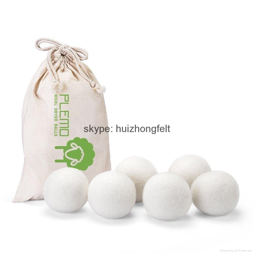 7cm diameter wool felt dryer  balls  4