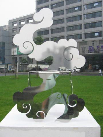 江苏雕塑镜面玻璃钢雕塑 景观人物仿古木浮雕 3