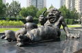 广东城市公园景观雕塑铸铜雕塑 卡通彩绘雕塑
