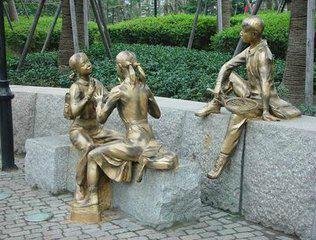 海南紀念性景觀雕塑 人物樹脂鑄銅雕塑 玻璃鋼砂岩石雕 2