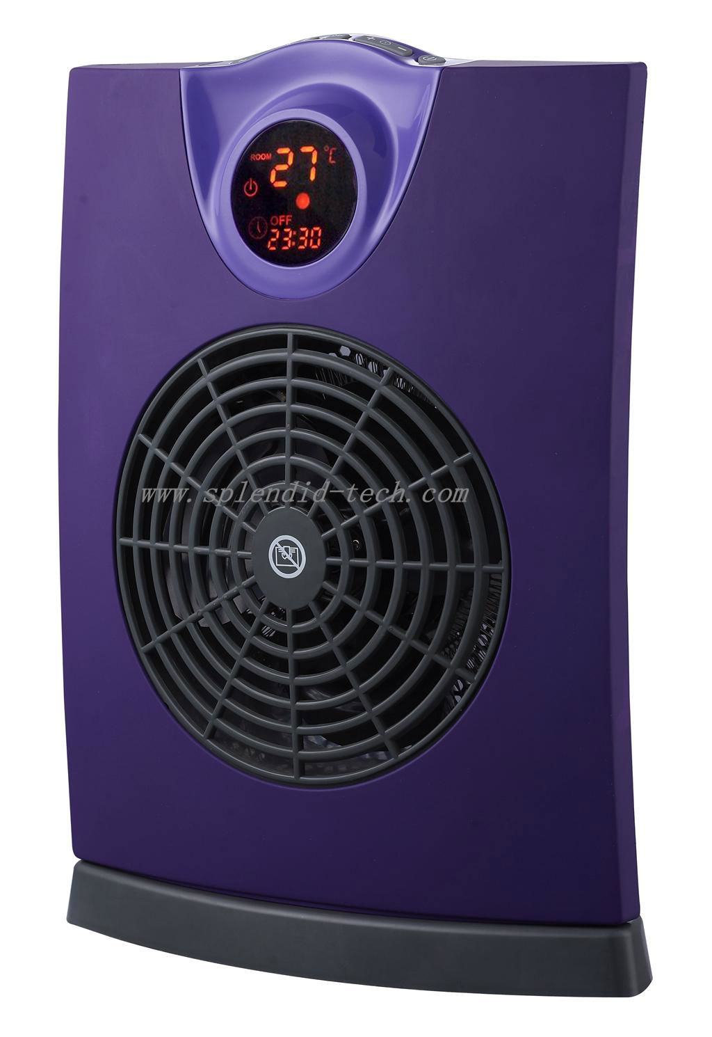 Digital fan heater with 120° oscillation remote control anti frost 3