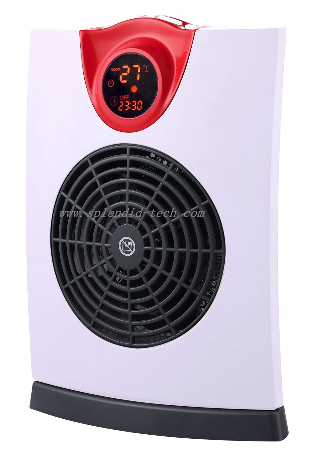 Digital fan heater with 120° oscillation remote control anti frost 2