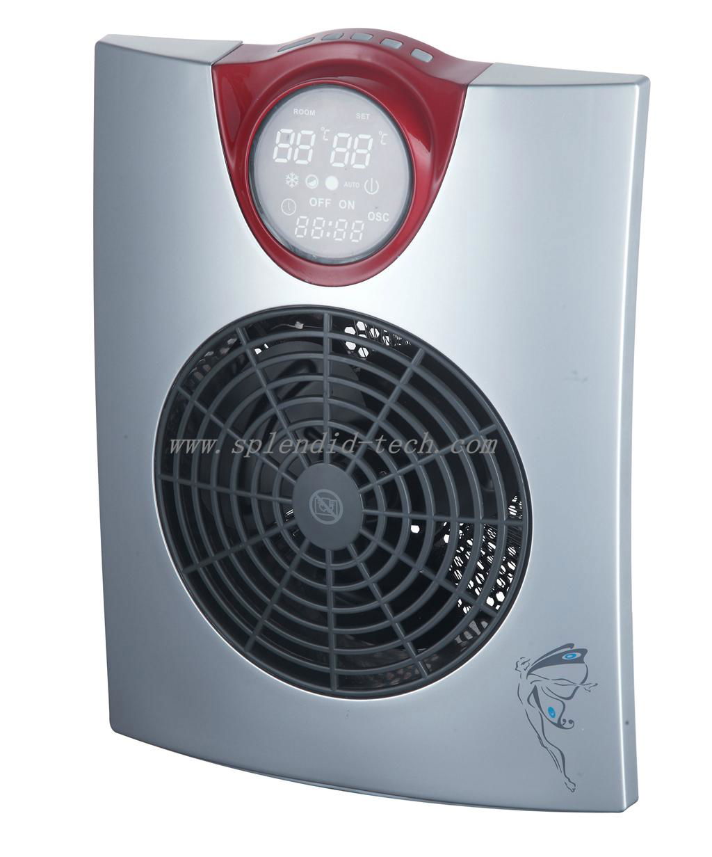 Bathroom fan heater with electronic control system and remote control 3
