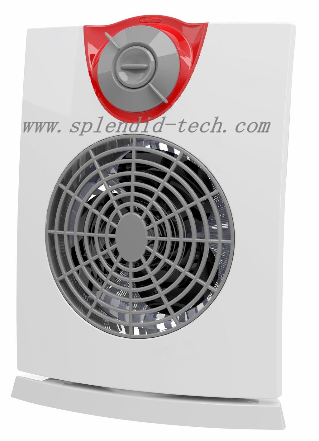 Fan heater with 120° oscillation IP21