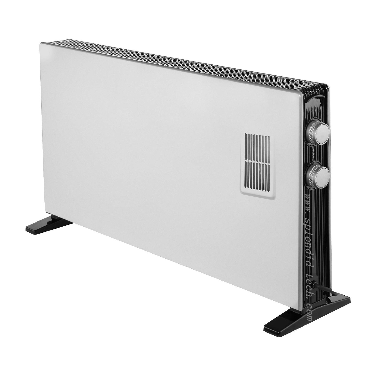 Slim style portable convector heater with turbo fan