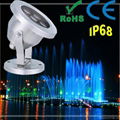 CE RoHS Certification and Stainless Steel Lamp Body Fountain led light 1