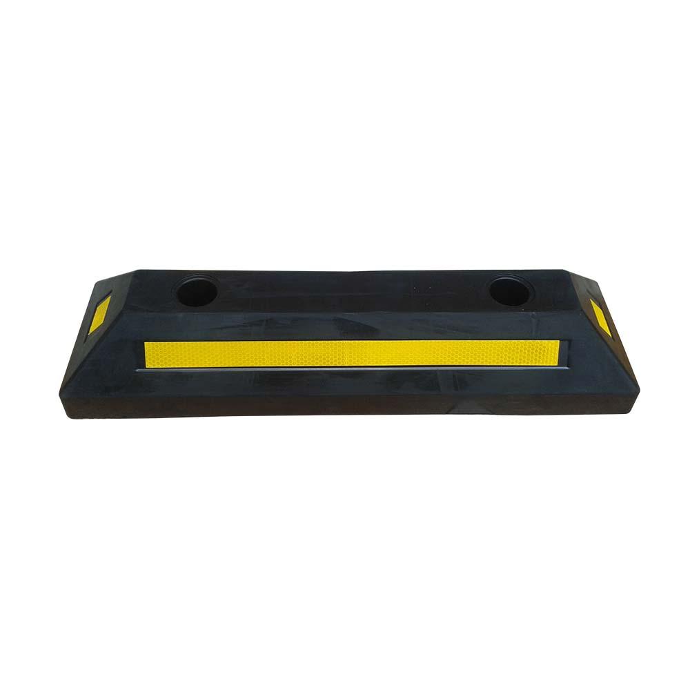 Black & Yellow Rubber 2meter Length Wheel Stopper for parking 3