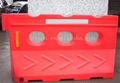 Rotational moulding water fill traffic safety crash barrier 2