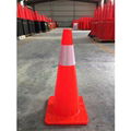 Flexible Reflective PVC Orange Traffic Cones 2