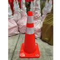 Flexible Reflective PVC Orange Traffic Cones 3