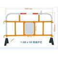 High Tenacity Temporary Yellow Road Safety PVC Traffic Barrier 1