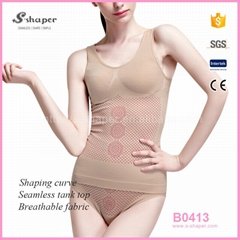 S-SHAPER Body Shaper  Woman Underwear Brief Mid-thigh  Far Infrared Bodysuit