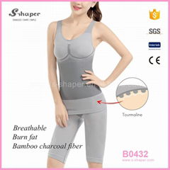 S-SHAPER   Women Shapewear Tourmaline Bamboo Bodysuit