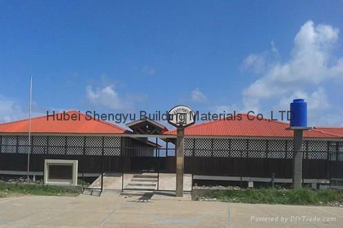 corrugated wave type upvc roof tile for civil buildings