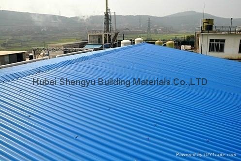 corrugated wave type upvc roof tile for civil buildings 2
