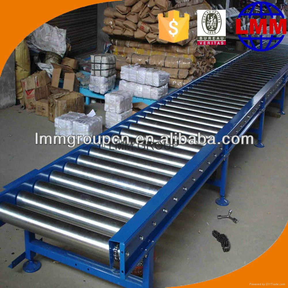 The transmission efficiency double strand roller conveyor 5