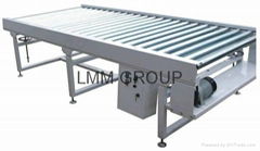 Energy conservation double strand roller conveyor