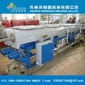 PVC Dual Pipe Production Line,threading pipe extrusion equipment 3