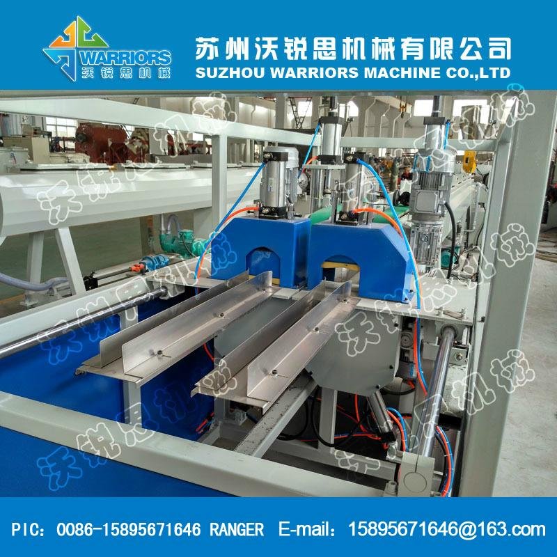 PVC Dual Pipe Production Line,threading pipe extrusion equipment 5