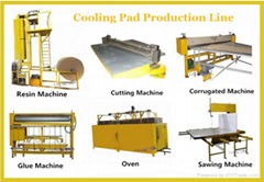 Complete Evaporative cooling pad production line