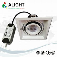  Recessed ceiling spotlight  indoor  halogen square cave double 