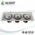  Recessed ceiling spotlight  indoor  halogen square cave double  2