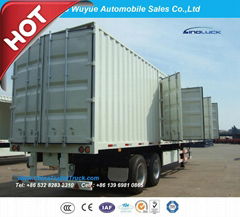 12.5 Meter 3 Axle Box Semitrailer or Van Truck Semi Trailer