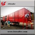 Shandong liangshan 40ton 3 Axles box type semi trailer 5