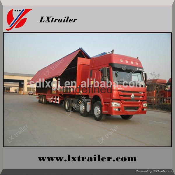 China Cheap wing opening box semi trailer 2